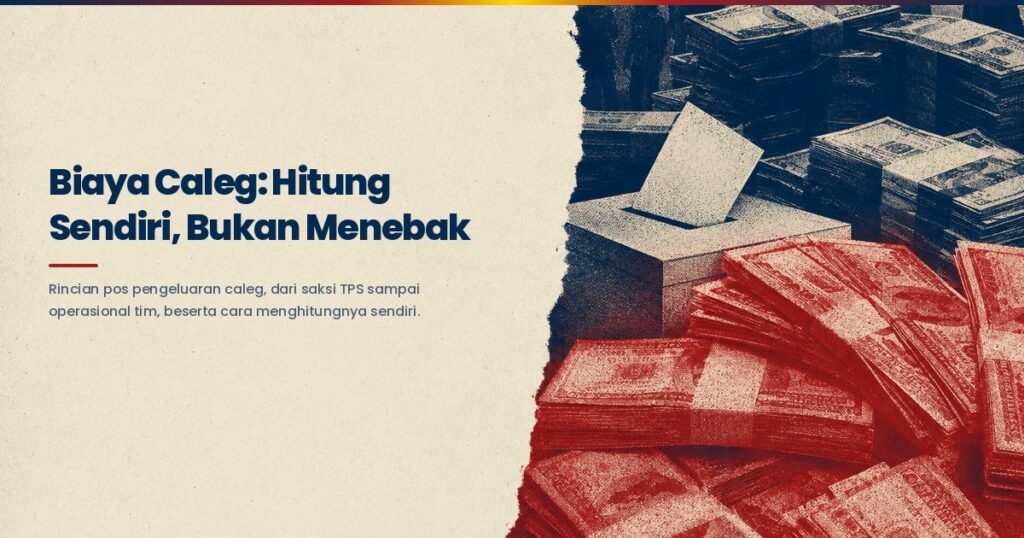 Rincian pos biaya caleg dihitung sebelum memutuskan maju sebagai calon anggota legislatif