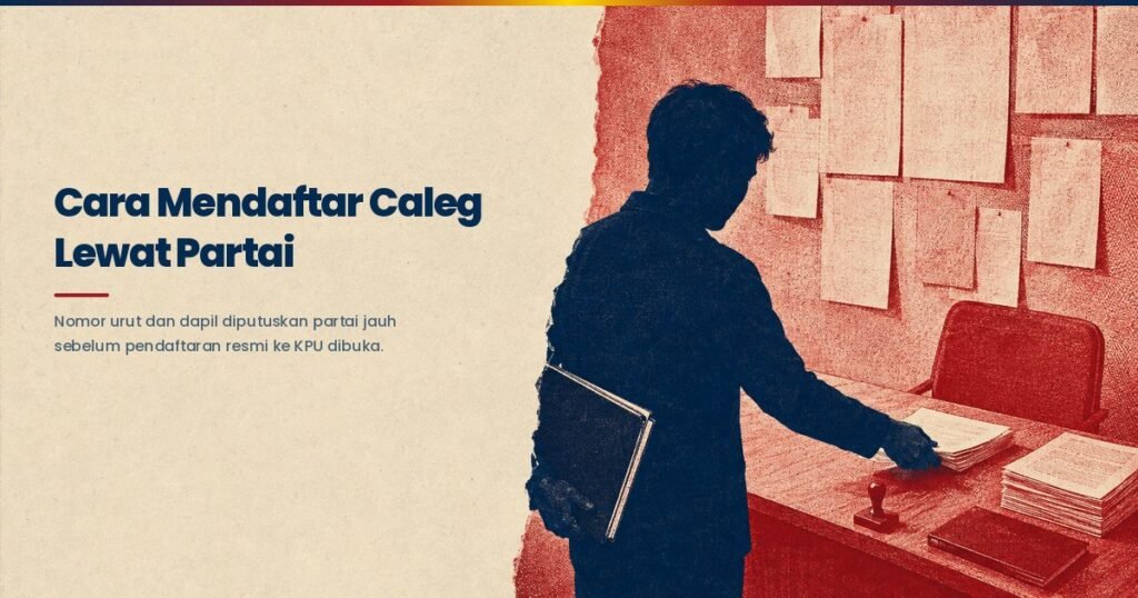 Cara Mendaftar Caleg Lewat Partai dari Pendekatan Awal sampai Masuk DCT