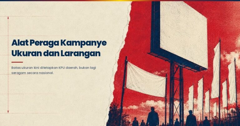Alat peraga kampanye berupa baliho dan spanduk terpasang di ruas jalan saat masa kampanye