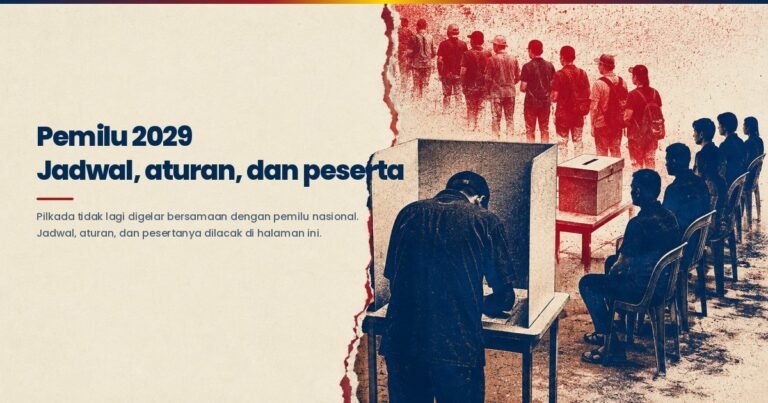 Kalender tahapan Pemilu 2029 dan pemilihan daerah yang kini digelar terpisah