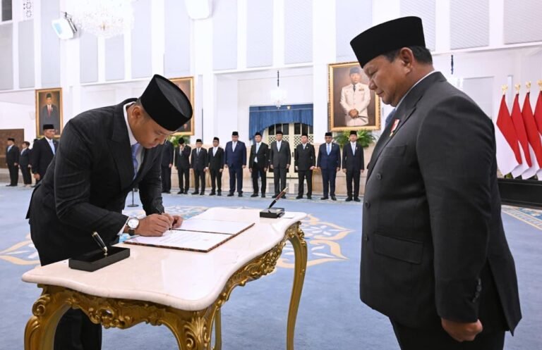 Pelantikan Sudaryono sebagai Kepala Badan Gizi Nasional di Istana Negara