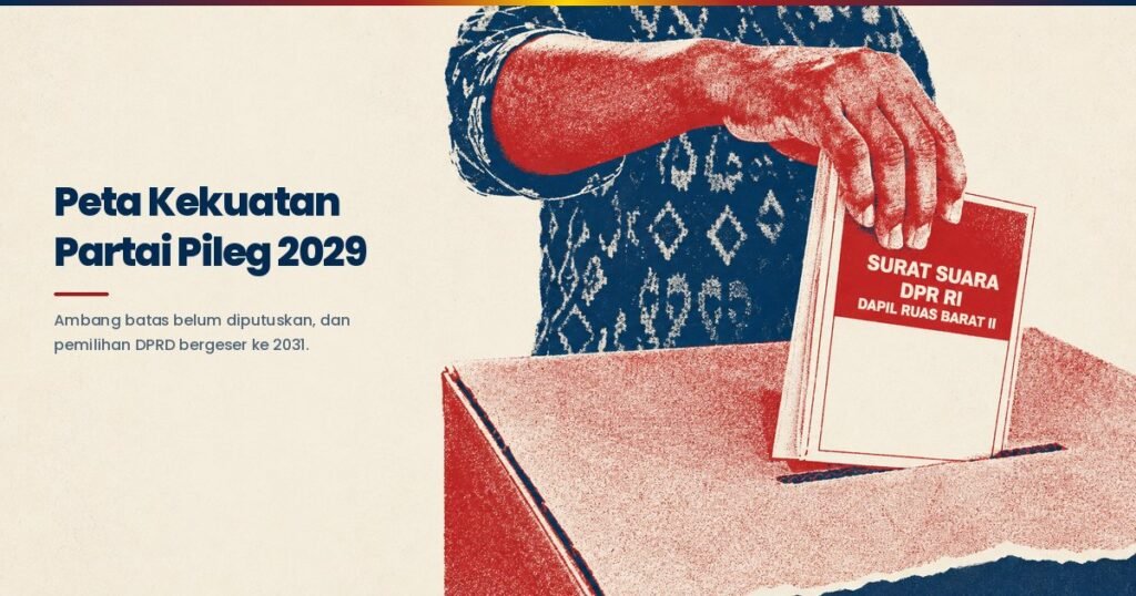 Peta kekuatan partai politik menjelang pemilihan legislatif 2029